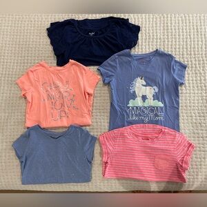 Lot of 5 Cat & Jack short sleeve shirts, all size L (10/12), price is for all 5.